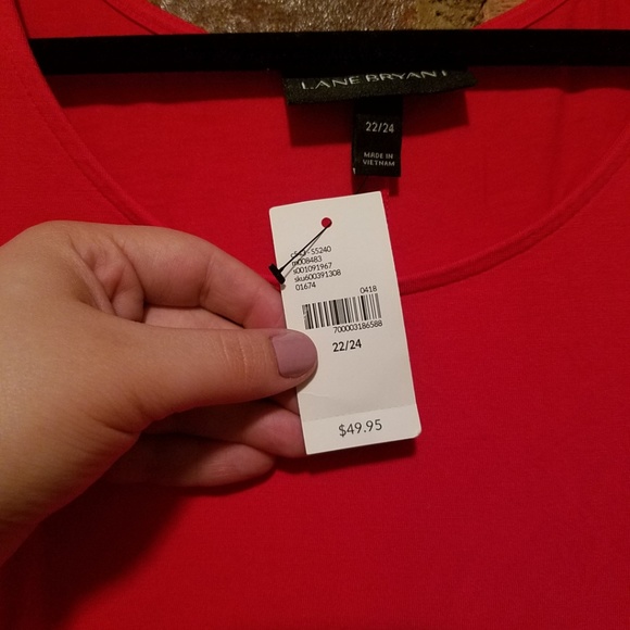 NWT Lane Bryant flutter sleeve dress - 22/24 - Picture 4 of 4